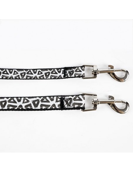 Correa para perros de Nylon "White and Black"