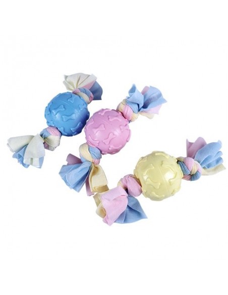 Juguete para perros pelota con nudos