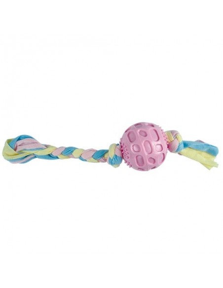 Pelota con cuerda de trapillo 38 x 7,5 cm