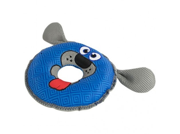 Perro frisbee flotante