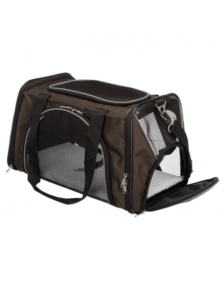 Bolsa de Transporte Marrón para Perros y Gatos – 28×28×47 cm