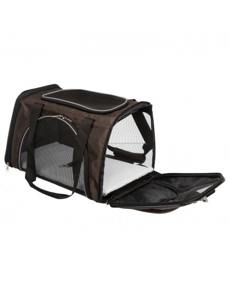 Bolsa de Transporte Marrón para Perros y Gatos – 28×28×47 cm