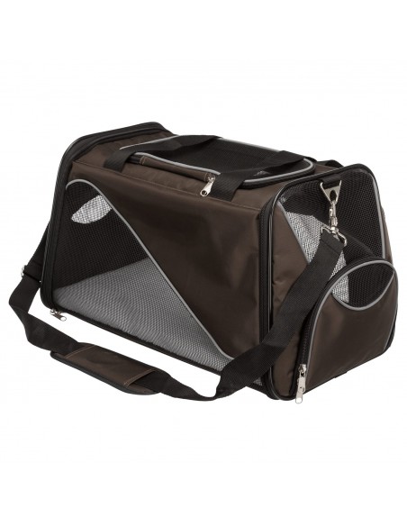 Bolsa de Transporte Marrón para Perros y Gatos – 28×28×47 cm