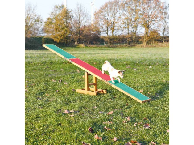 Balancín Agility para Perros en Madera con Revestimiento Antideslizante