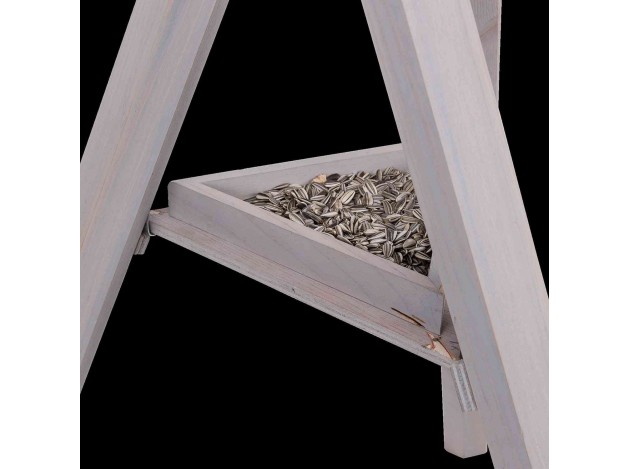 Comedero Pájaros Natura con Pie Gris
