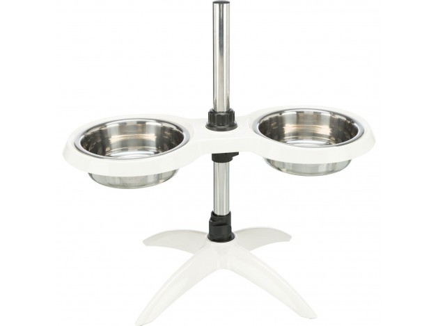 Dog Bar, melamina/acero inoxidable 2 × 1,6 l/ø 21