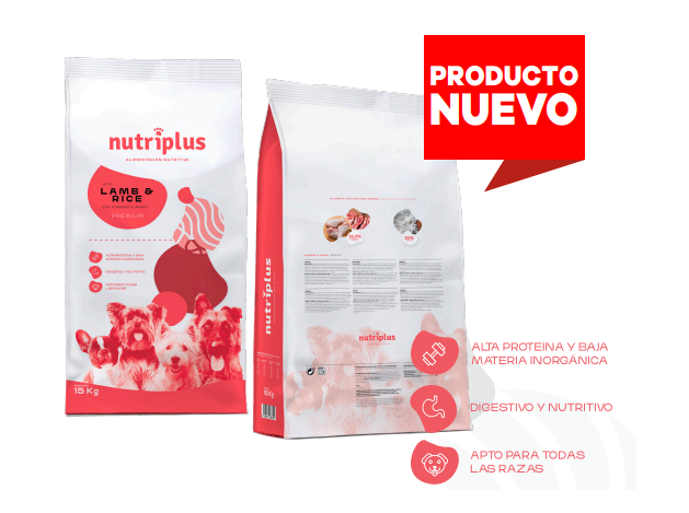 Pienso Nutriplus para perros adultos Cordero y...