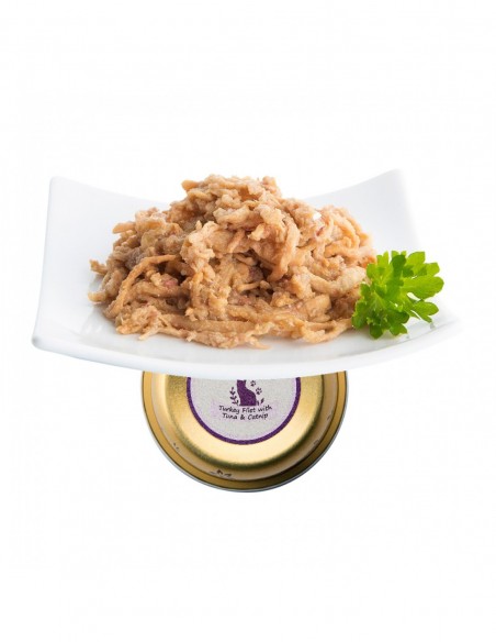 Tarrina Gato DELICIOUS Filetes de Pavo y Atún NUEVO 12 uds - Pack de 12 unidades