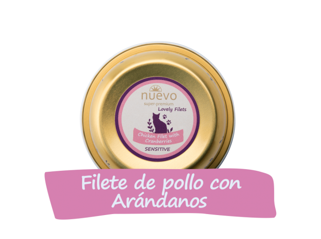 Tarrina Gato SENSITIVE Filetes de Pollo y...