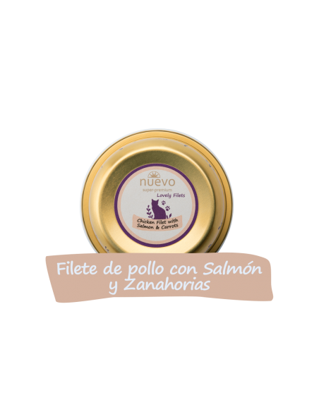 Tarrina Gato FINEST Filetes de Pollo y Salmón NUEVO 12uds - Pack de 12 unidades