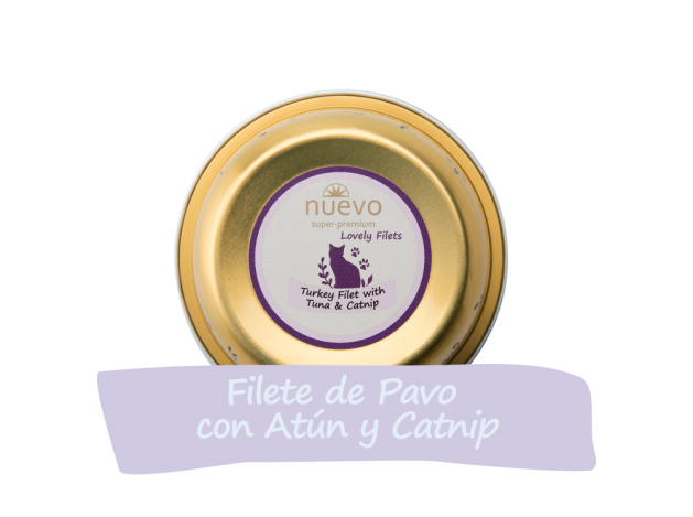 Tarrina Gato DELICIOUS Filetes de Pavo y Atún...