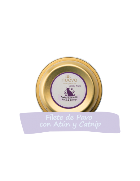 Tarrina Gato DELICIOUS Filetes de Pavo y Atún NUEVO 12 uds - Pack de 12 unidades