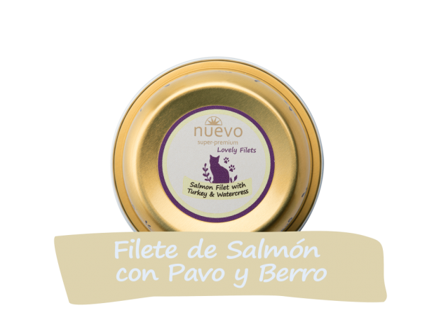 Tarrina Gato TASTY Filetes de Salmón y Pavo...