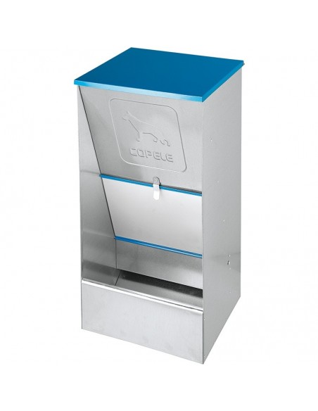 Comedero tolva galvanizada para perros y gatos