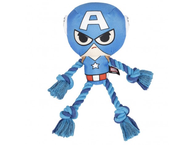 Cuerda Dental Peluche Para Perro Avengers Capitán América