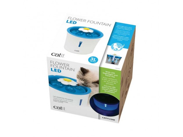 Bebedero Fuente Flower Fountain Led Catit