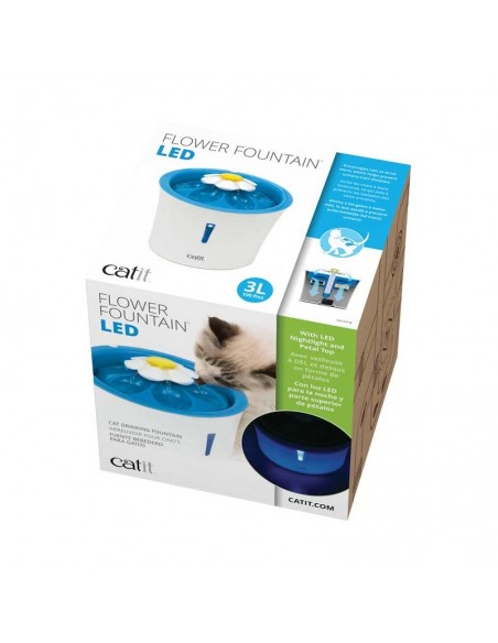 Bebedero Fuente Flower Fountain Led Catit