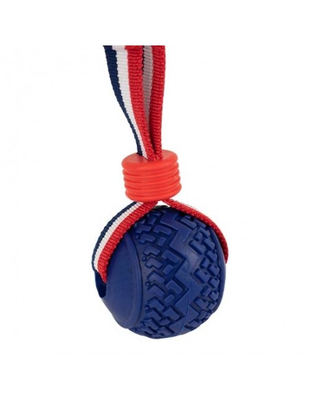 Lanzador elástico con pelota