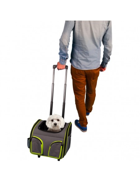Bolso De Transporte Para Perro Flamingo Smart Trolley Fluo