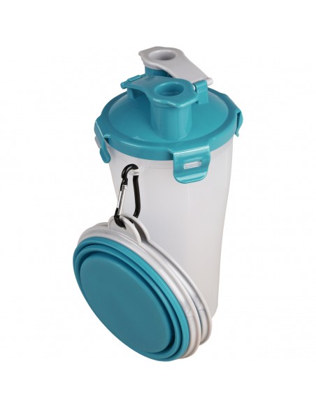 Recipiente De Viaje 2 En 1 Para Comida Y Agua Flamingo Pack 3 uds