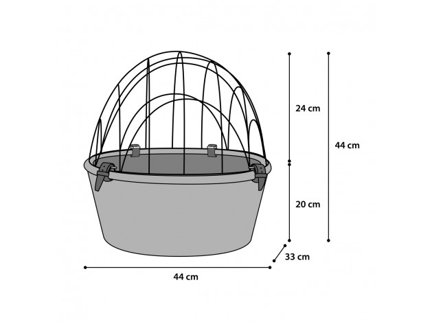 Cesta Para Bicicleta Flamingo Manillar Linea