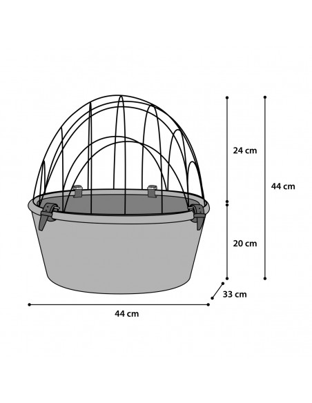 Cesta Para Bicicleta Flamingo Manillar Linea