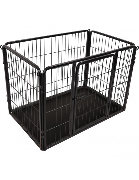 Jaula para perros Flamingo Kazan Negro