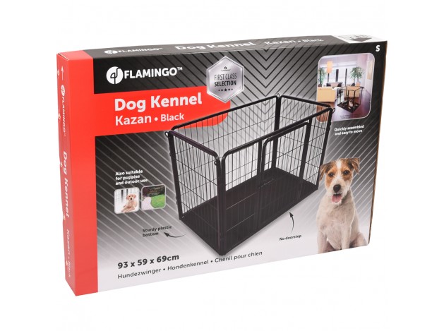 Jaula para perros Flamingo Kazan Negro