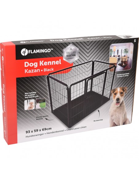 Jaula para perros Flamingo Kazan Negro