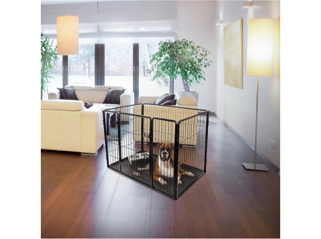 Jaula para perros Flamingo Kazan Negro