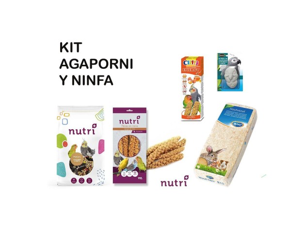 Nutri+ Kit para Jaulas de Agaporni y Ninfa