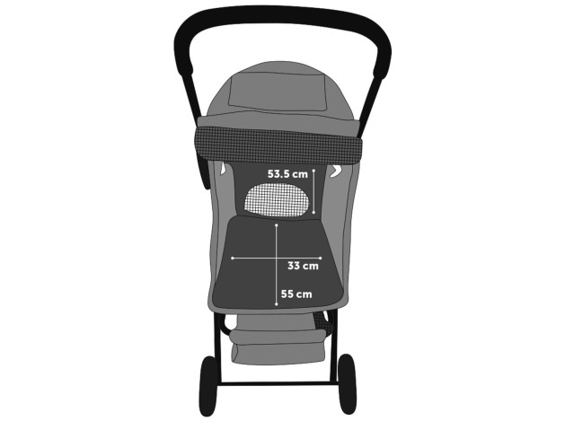 Carrito De Paseo Para Perro Flamingo Buggy Anda