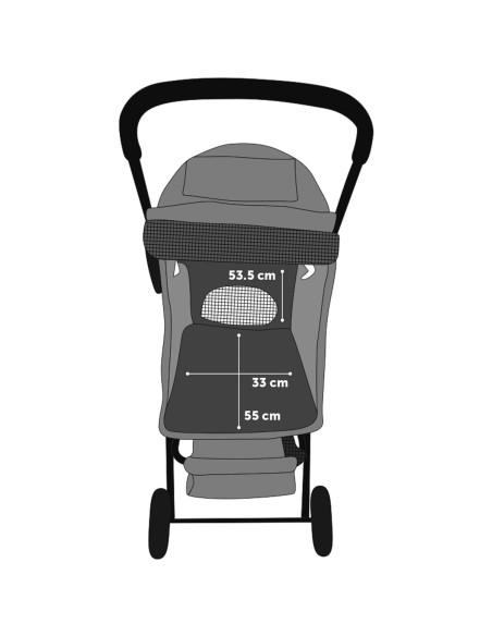 Carrito De Paseo Para Perro Flamingo Buggy Anda