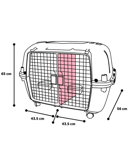 Transportín De Aviación Flamingo - Nomad 2 Puertas