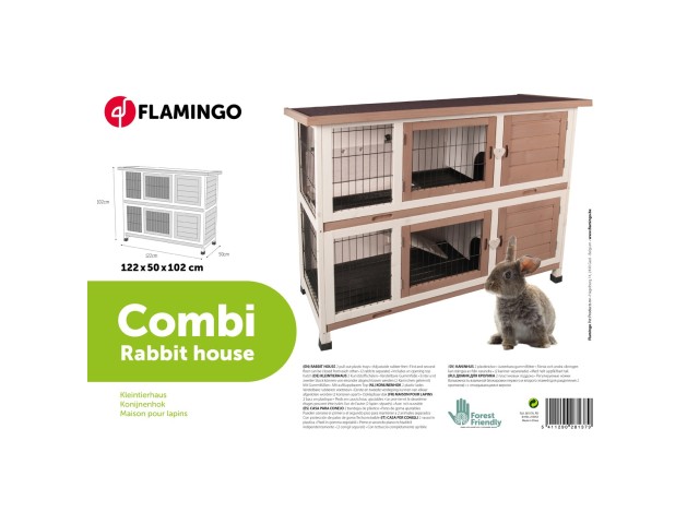 Casa Para Conejo Flamingo - Combi 2 Urban