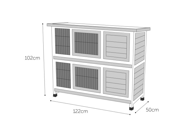 Casa Para Conejo Flamingo - Combi 2 Urban