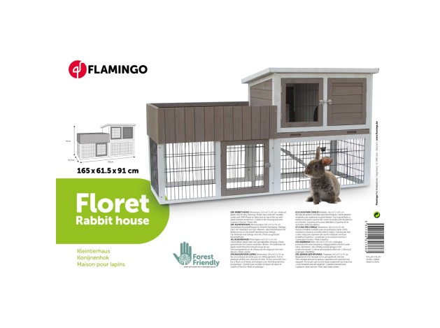 Casa Para Conejo Flamingo - Floret Urban