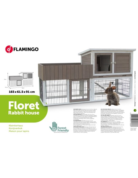 Casa Para Conejo Flamingo - Floret Urban