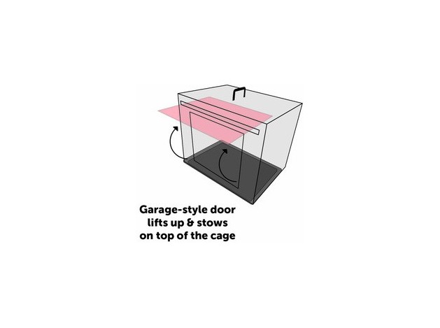 Jaula Para Perros Con Puerta Corredera Flamingo...