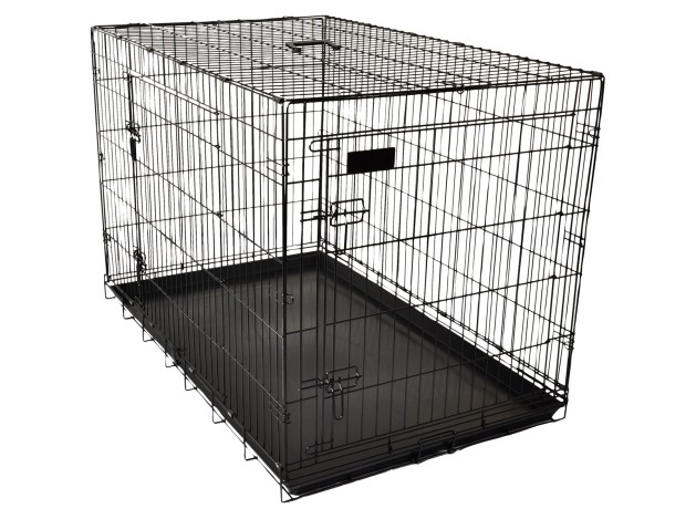 Jaula Para Perro Flamingo Ebo 2 Puertas- Negro