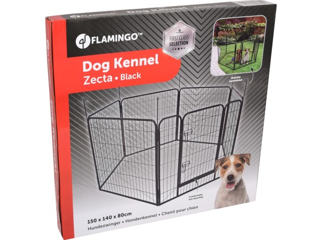 Parque Para Perro Flamingo Zecta - Negro