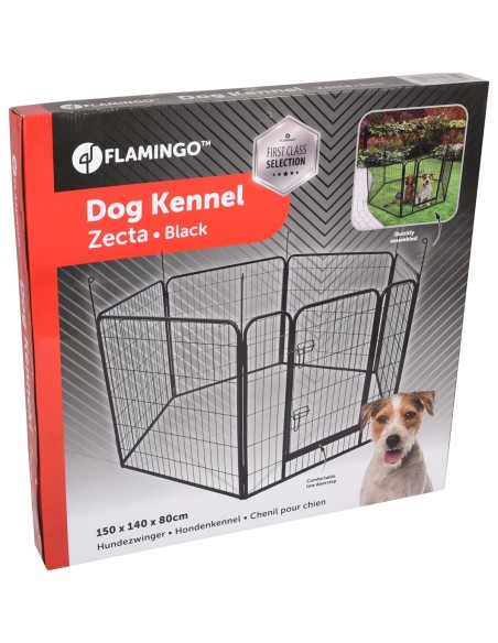 Parque Para Perro Flamingo Zecta - Negro