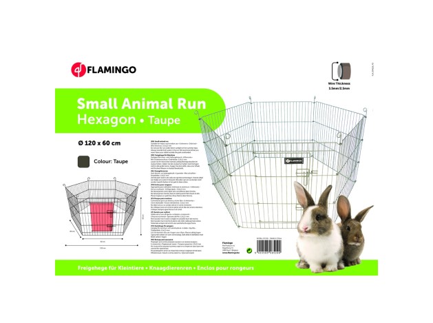 Parque Para Roedores Flamingo (60X60Cm) -...