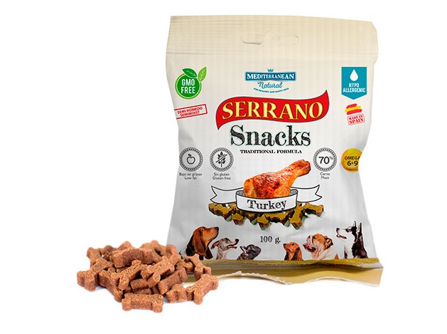 MDT Serrano Snack Perros Pavo 100 gr