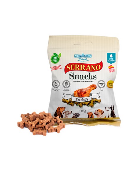 MDT Serrano Snack Perros Pavo 100 gr