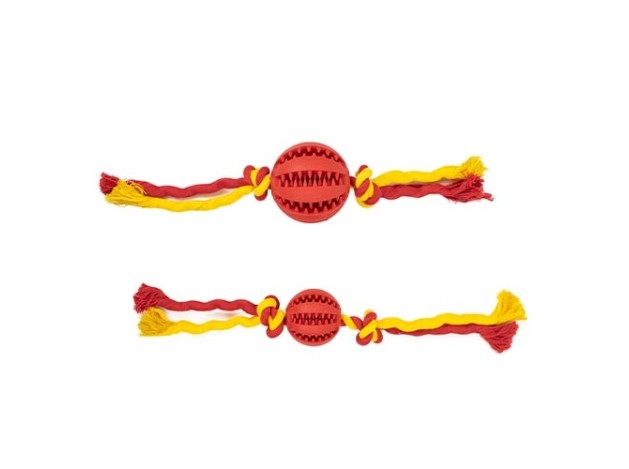 Pelota con nudos "Dientes limpios"