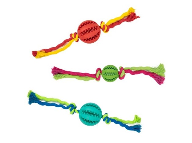 Pelota con nudos "Dientes limpios"