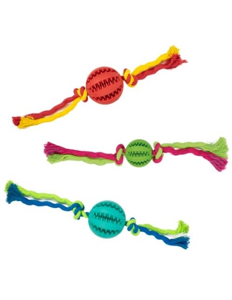 Pelota con nudos "Dientes limpios"