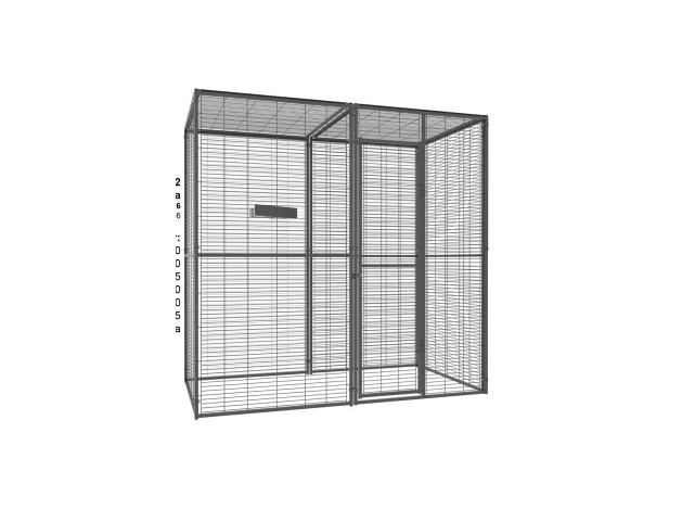 Voladero Loro 2x1 mt Techo de Malla