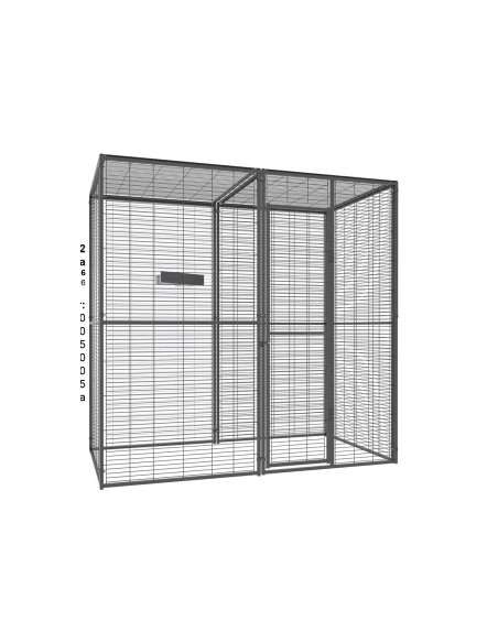 Voladero Loro 2x1 mt Techo de Malla